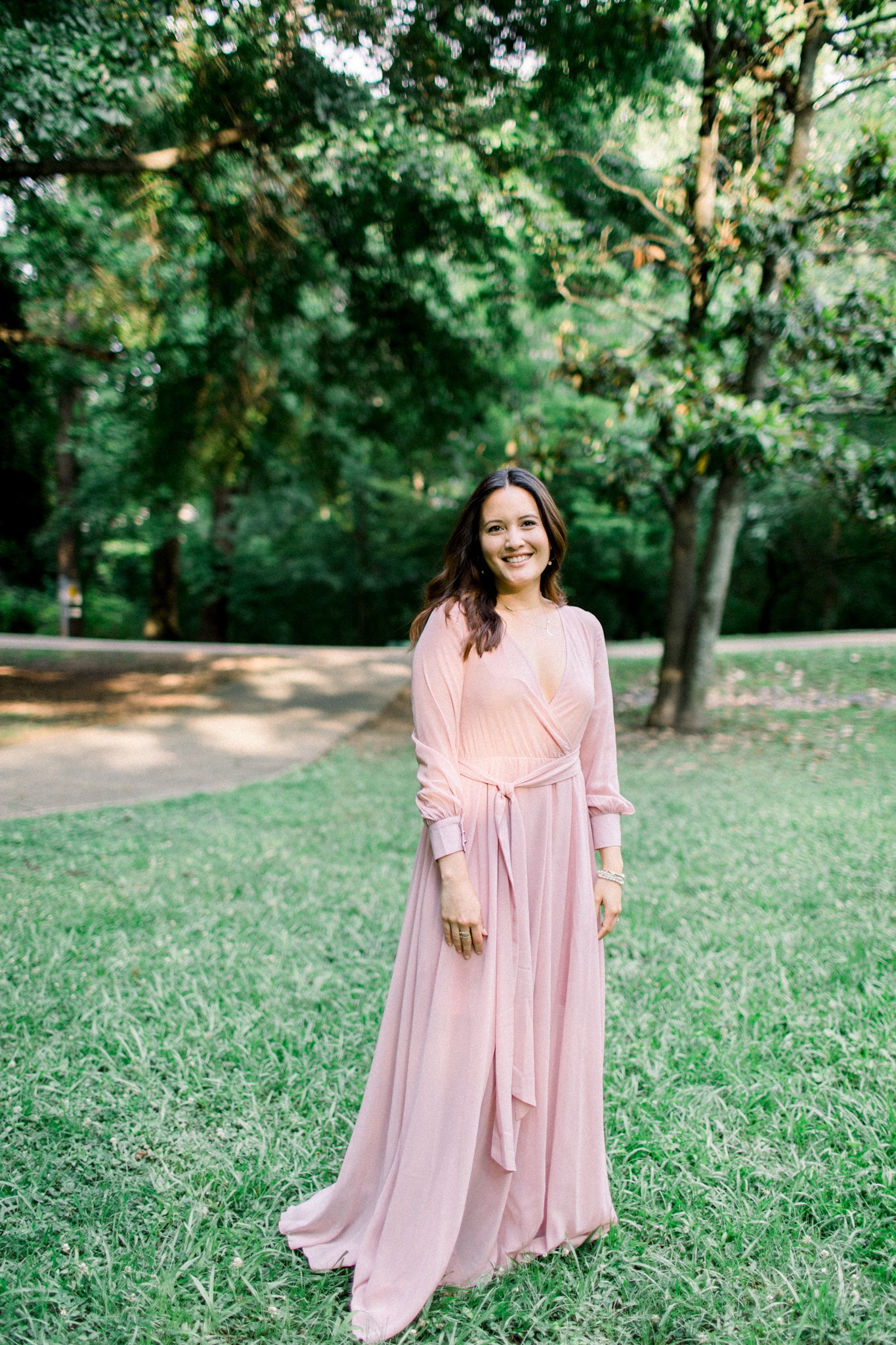Anna | A pink flowy maxi dress ...